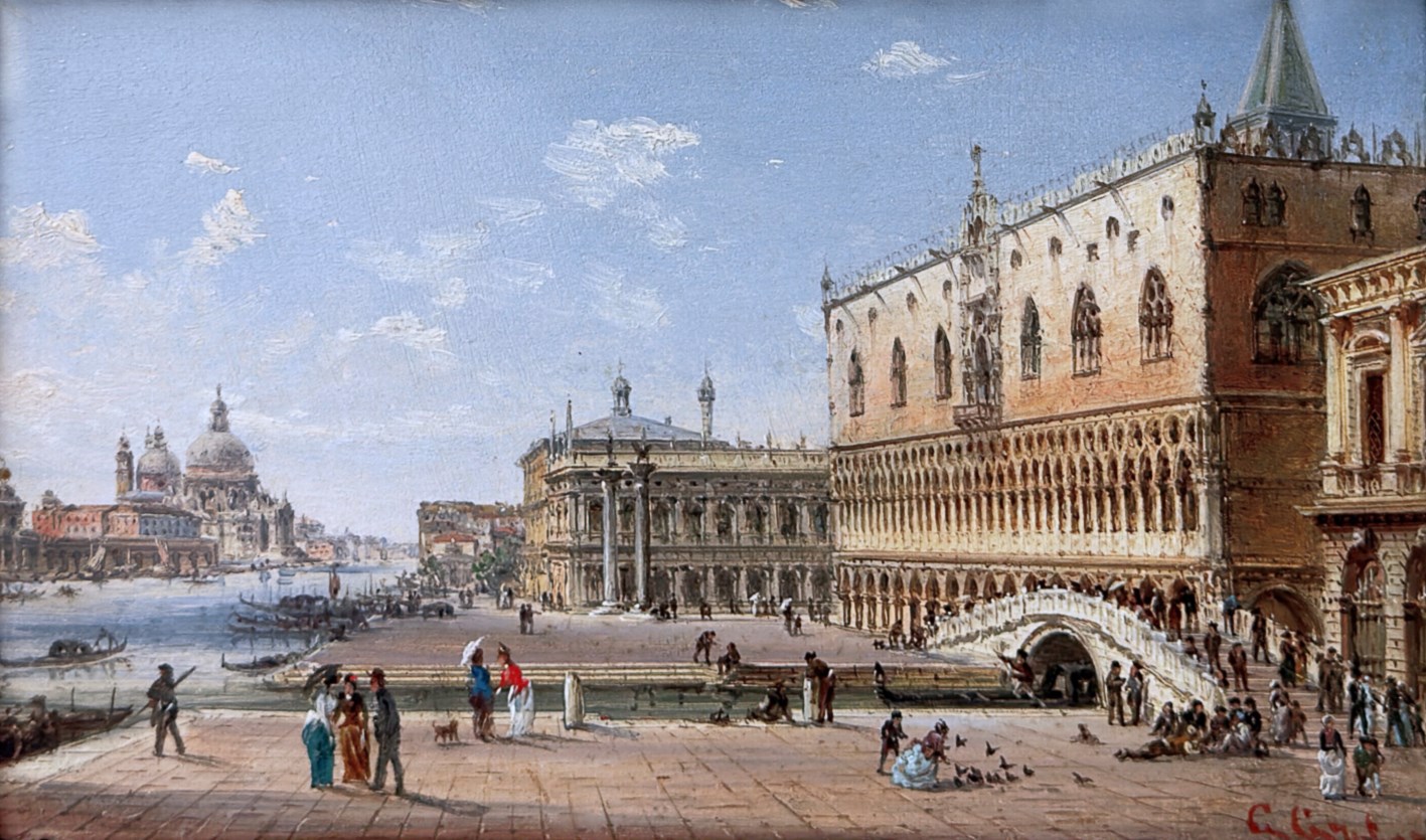 A view of the Molo with the Palazzo Ducale and Santa Maria della Salute (one of 2)